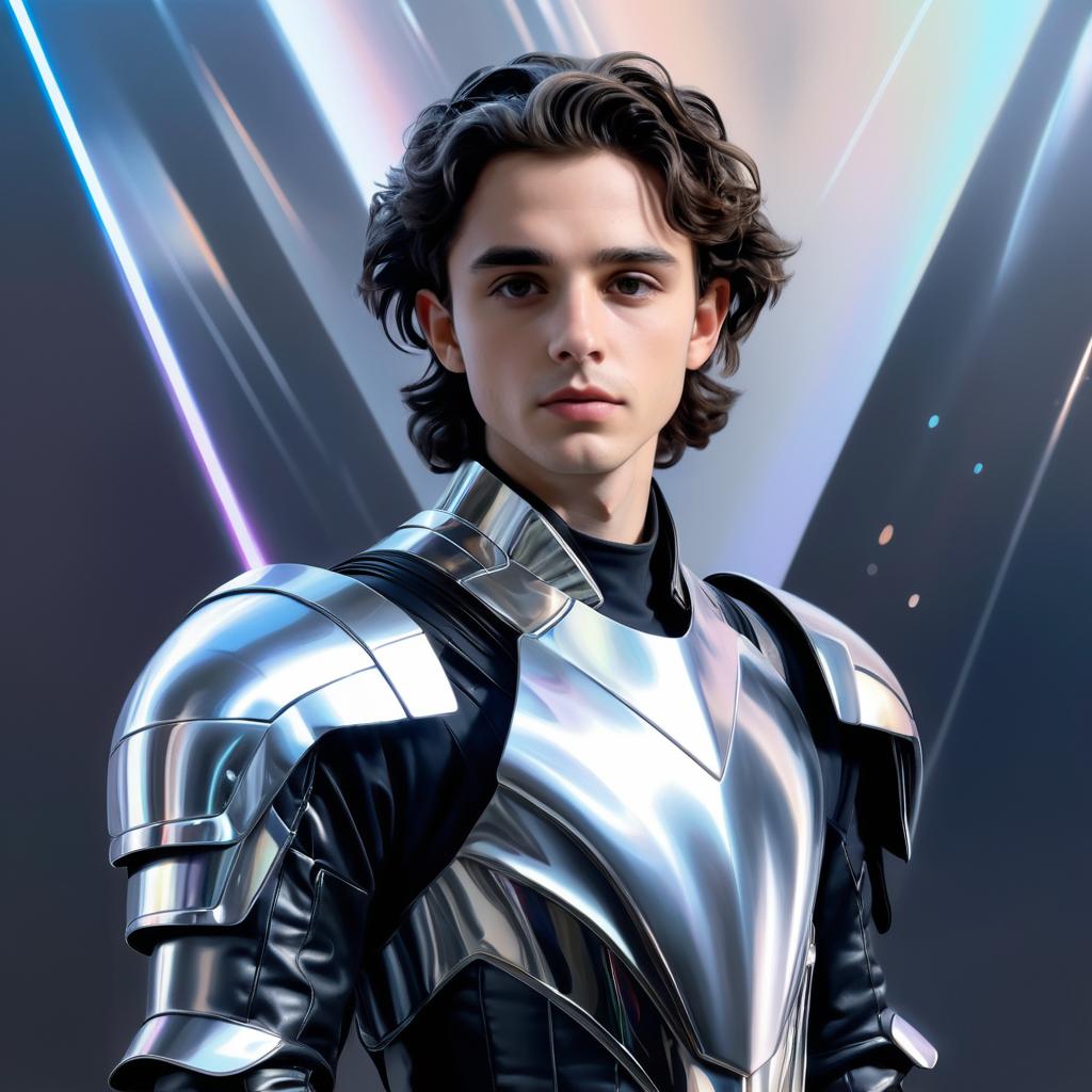 Futuristic Portrait of Timothée Chalamet