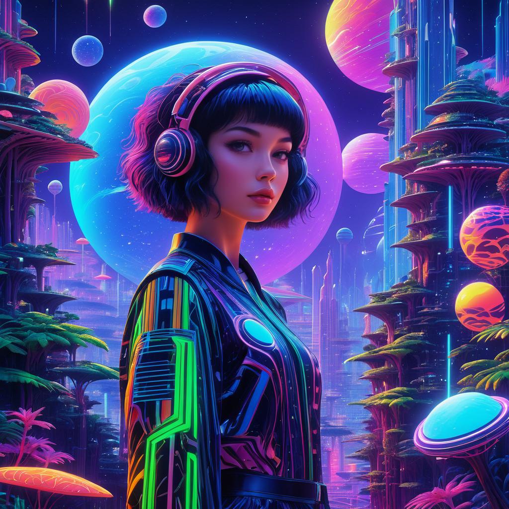 Neon Jungle: Cosmic Girl Adventure