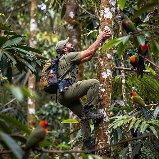Canopy Ranger Monitoring Elusive Rainforest Primates