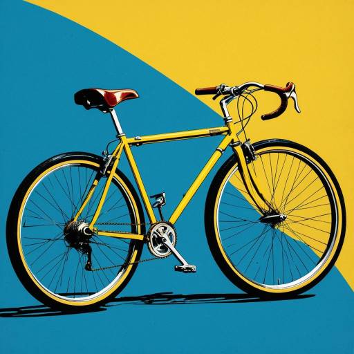 Retro Yellow Bicycle Pop Art