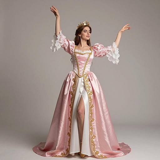 Ethereal Female Magician in Fantasy Dress