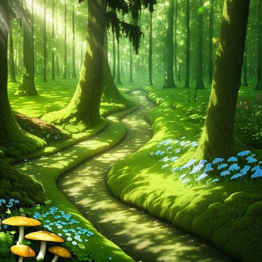 Serene Nature Scene in a Forest
