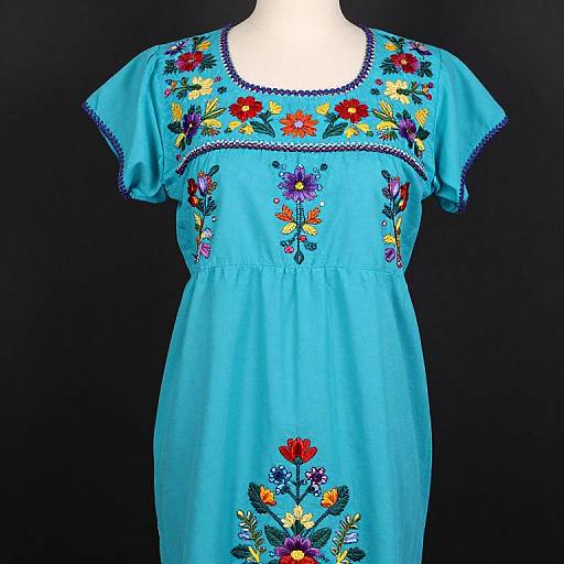 Aqua La Primavera Mexican Dress