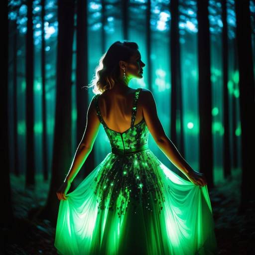 Cinematic Backlit Woman in Forest Cinematic Backlit Woman in Forest