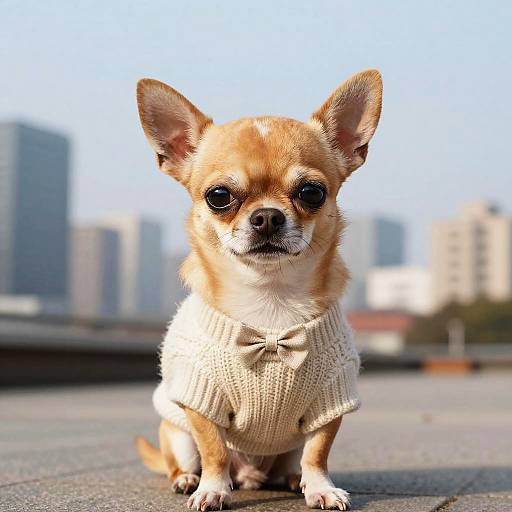 Sassy Chihuahua Caricature with Attitude