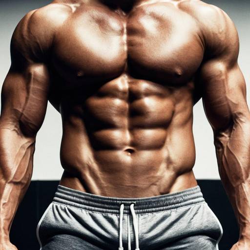 Muscular Male Fitness Model Pose