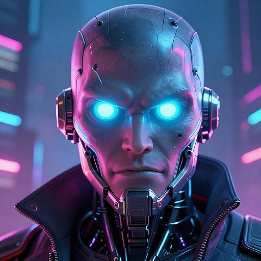 Cyberpunk Megamind Portrait