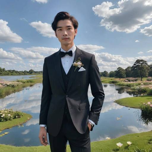 Stylish Boy in Formal Attire Screenshot