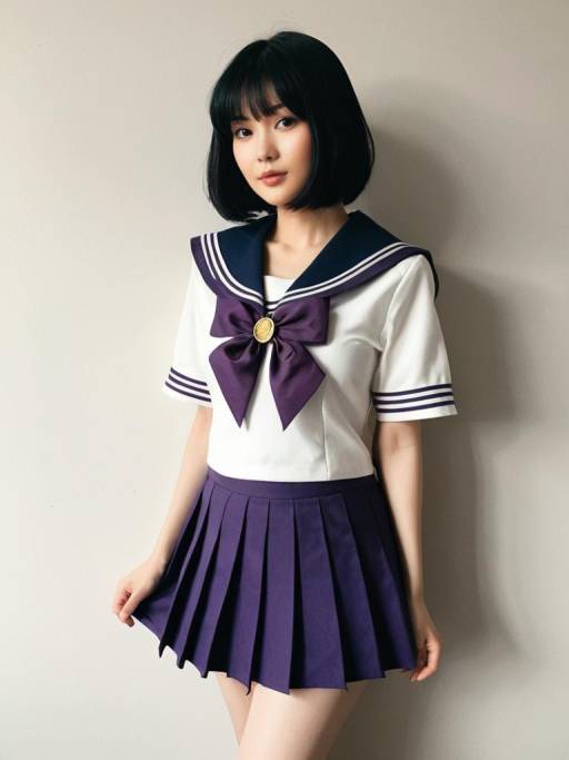 Realistic Sexy Sailor Saturn Cosplay Photo