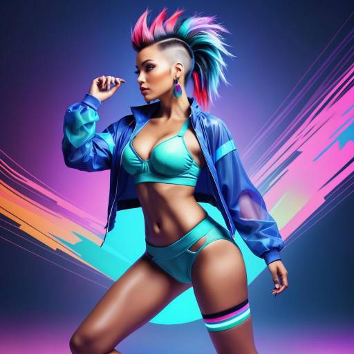 Vibrant Digital DJ Art with Colorful Flair