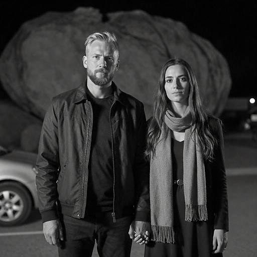 Nighttime Portrait of a Couple