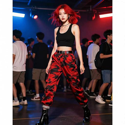 Androgynous Model at Underground Venue