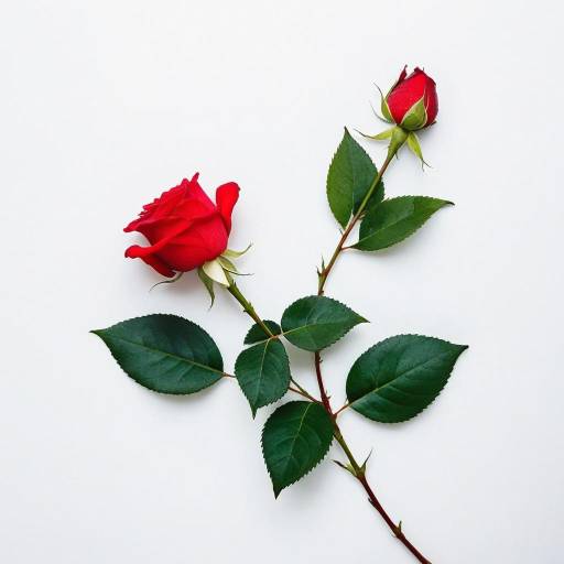 Elegant Still Life of Roses and Plants