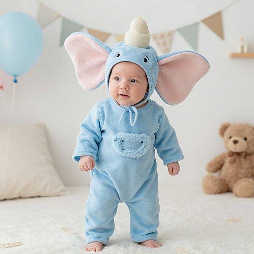 Adorable Newborn in Dumbo Costume