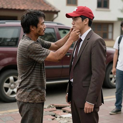 Street Confrontation: A Clash of Emotions