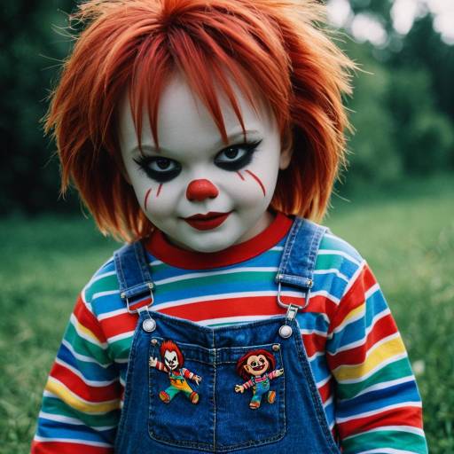 Chucky Cosplay Child in Colorful Costume