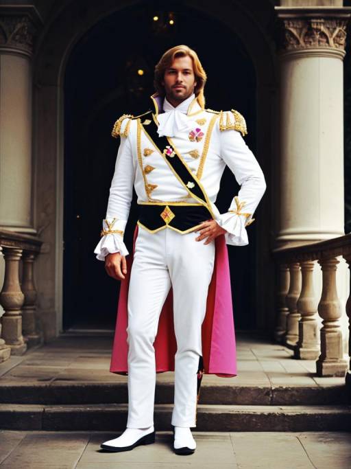Man in Regal Prince Costume