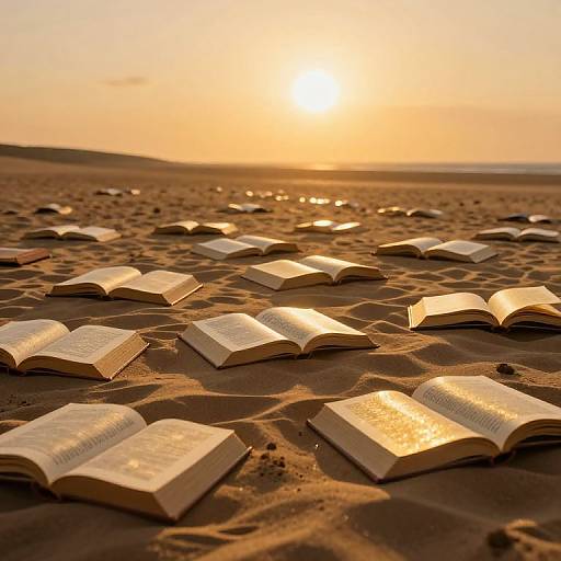 Surreal Desert of Golden Books