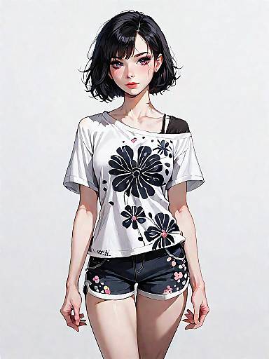 Casual Streetwear with Floral Prints