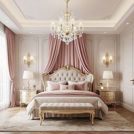 Luxurious Vintage Royal Bedroom