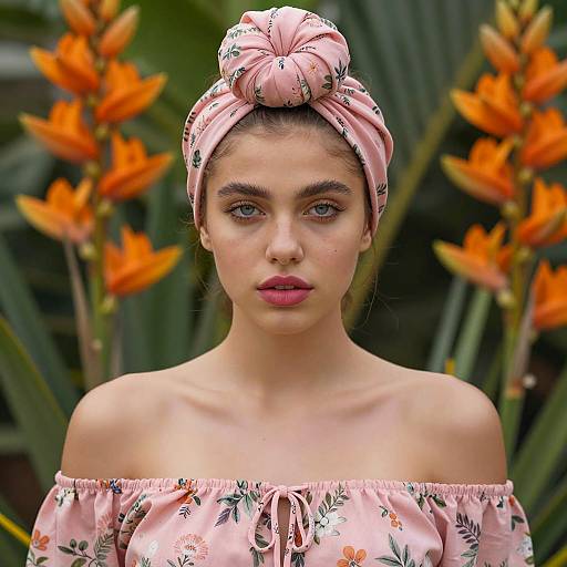Vibrant Portrait of a Young Woman