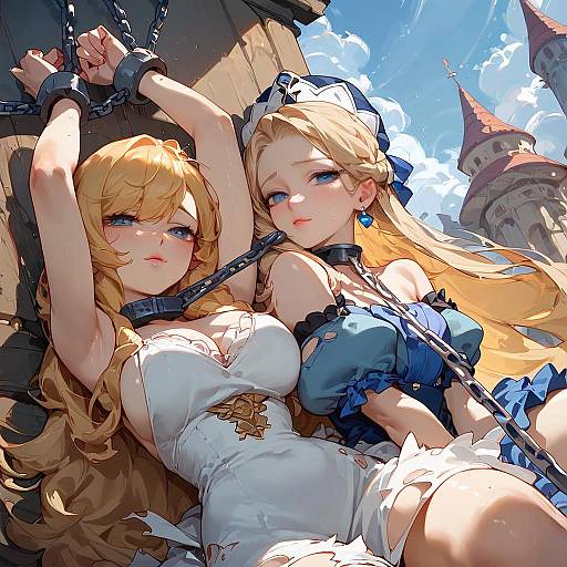 Chained Princesses in Medieval Market