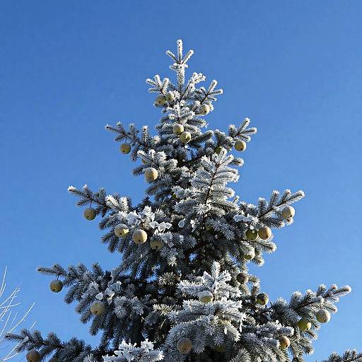 Frost-Kissed Silver Fir with Crystal Fruit