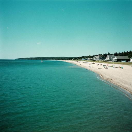 Sauble Beach shoreline with turquoise waters