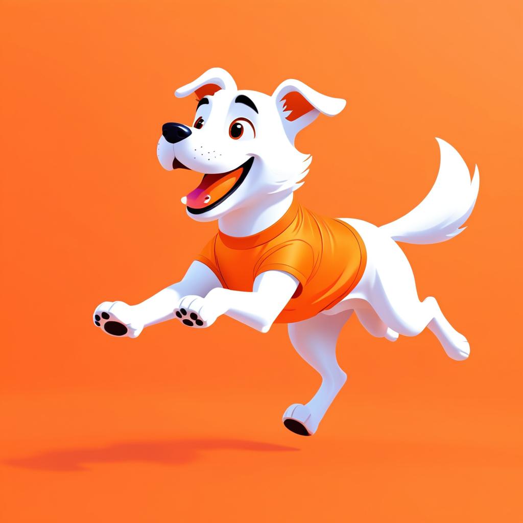 Dynamic Dog Character Running Animation