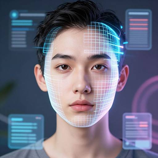 Surreal AI Face Filter Technology