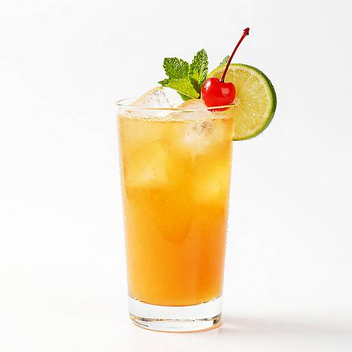 Vibrant Orange Cocktail Photography