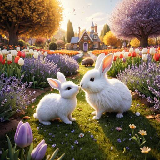 Whimsical Garden Adventure with Animals