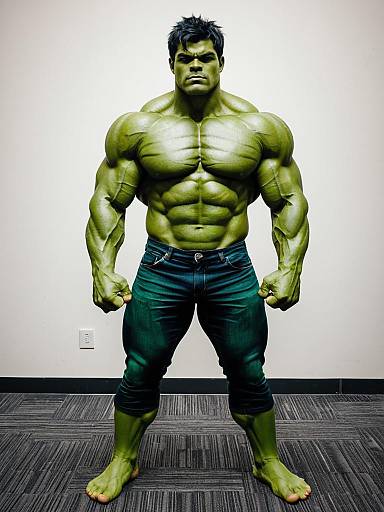 Cosplay photo of hulk. Costume clothes