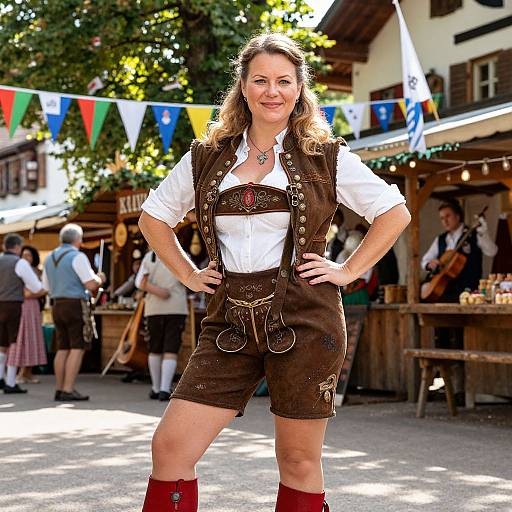 Photorealistic Bavarian Woman Portrait