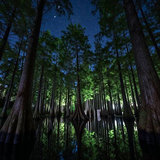 Upside-Down Forest by Mirrored Lake