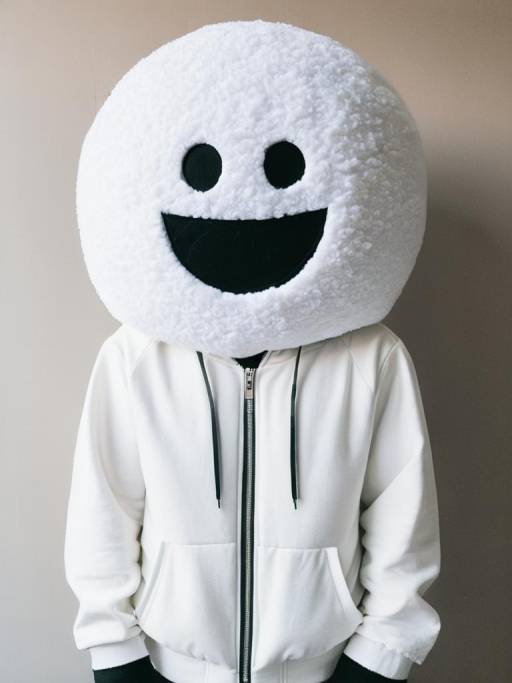 Person Wearing Snowball BFDI Costume