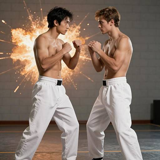 Intense Martial Arts Showdown Poster