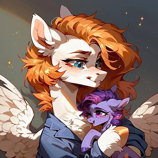 Lavender Infra-Color Thief Pony With Iridescent Mane