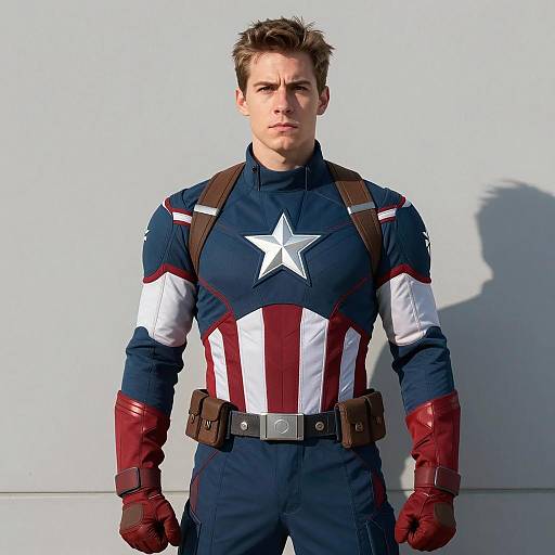 Photorealistic Captain America Costume Display