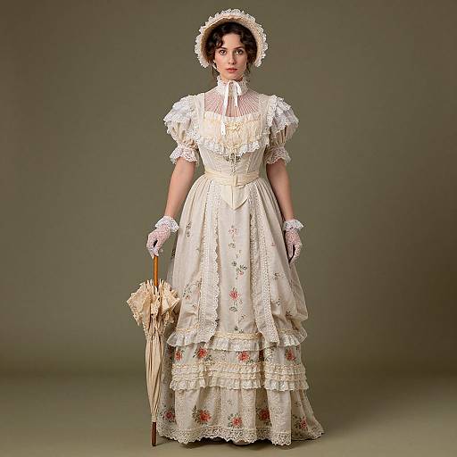 Victorian Elegance: Voluptuous Woman