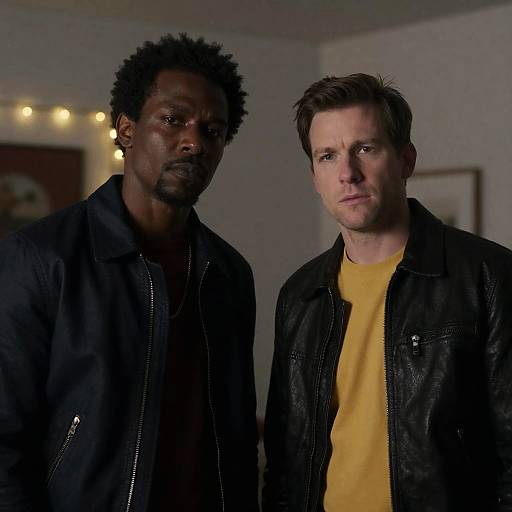 Dynamic Duo in a Dimly Lit Room