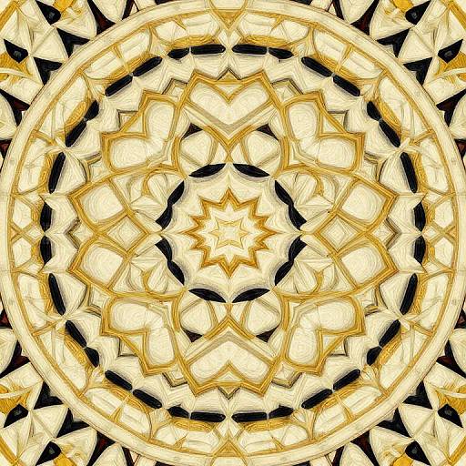 Intricate Symmetrical Geometric Pattern