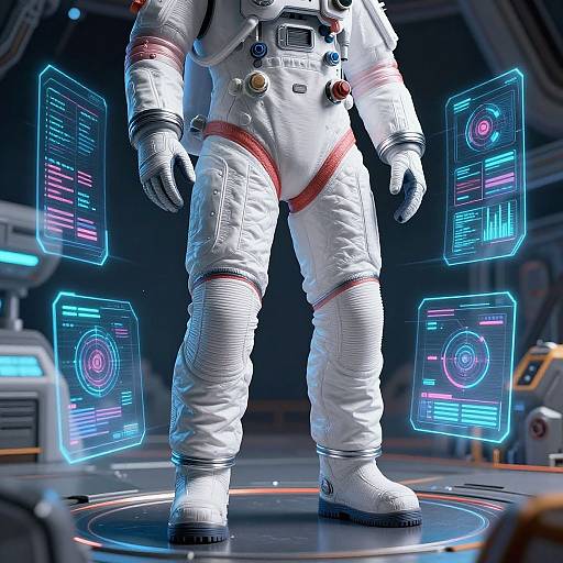 Nanomaterial Space Suit Pants in High-Tech Station