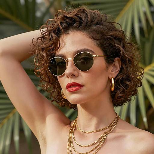 Sunlit Portrait of Elegant Woman