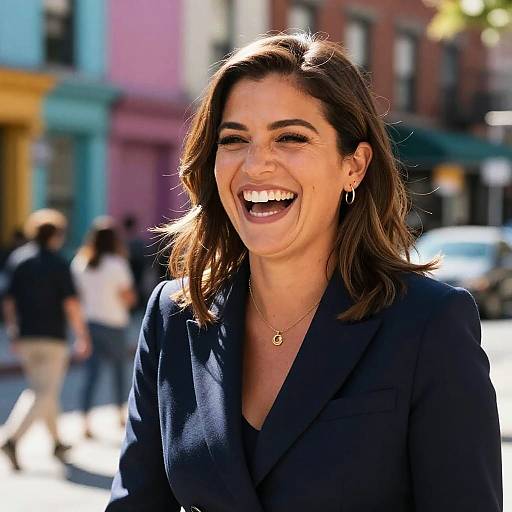 AOC Candid Laugh in Sunlight