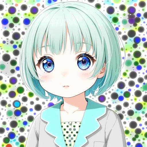 Illustration of Aoba moca, bang dream! in the style of Kotobuki (tiny life)