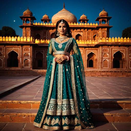 Pakistani Drag Queen in Traditional Mughal Royal Attire at Fatehpur Sikri