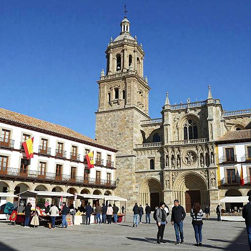 Valladolid Medieval Plaza Scene