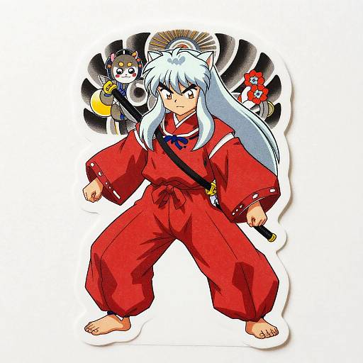 Japanese Style Inuyasha Tattoo Stickers