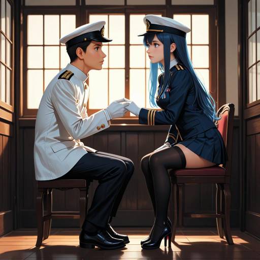 Admiral in Navy Uniform: A Contemplative Stare